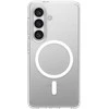 Spigen Ultra Hybrid Mag MagSafe dėklas skirtas Samsung Galaxy S26+ – skaidrus ir baltos spalvos