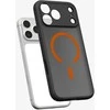 Dėklas Spigen Ultra Hybrid MagSafe, frost juodas oranžinis - iPhone 17 Pro Max