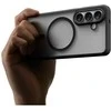 Spigen Ultra Hybrid Mag MagSafe dėklas skirtas Samsung Galaxy S26+ – skaidrus ir juodos spalvos