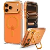 Dėklas Spigen Ultra Hybrid Optik S MagSafe do iPhone 17 Pro / 18 Pro permatomas oranžinė