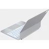 Dėklas Typecase Edge Pro su klaviatūra do iPad Pro 13" M4 2024 / M5 2025 sidabrinė