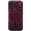 Dėklas UNIQ Coehl Vela, skirtas iPhone 18 Pro / 17 Pro, su magnetiniu įkrovimu, bordo spalvos
