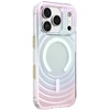 Dėklas UNIQ Coehl Vela, skirtas iPhone 18 Pro / 17 Pro, su magnetiniu įkrovimu, opal spalvos