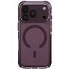 Dėklas UNIQ Combat, skirtas iPhone 18 Pro / 17 Pro, su Magclick Charging funkcija, burgundo spalvos