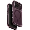Dėklas UNIQ Combat, skirtas iPhone 18 Pro / 17 Pro, su Magclick Charging funkcija, burgundo spalvos