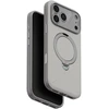 Dėklas UNIQ Elix do iPhone 18 Pro Max / 17 Pro Max 360 Rotating Kickstand šviesiai pilkas