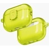 „Uniq Glase Pro“ dėklas, skirtas „AirPods Pro 3“ ausinėms, su užraktu – permatomas, geltonas