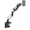 Diablo Chairs Diablo monitoriaus laikiklis 49-Inch | Baltas RGB X-Arm Dual