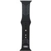 Audi Geometric Pattern silikoninis laikrodžio dirželis Apple Watch 44 / 45 / 46 / 49 mm - juodas
