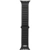 Audi Logo natūralios odos magnetinis žiedinis dirželis Apple Watch 44 / 45 / 46 / 49 mm - Juodas