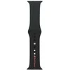 Audi Sport Raudona Logo Silicone Watch Strap for Apple Watch 40 / 41 / 42 mm - juodas