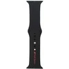 Audi Sport Raudona Logo Silicone Watch Strap for Apple Watch 44 / 45 / 46 / 49 mm - juodas