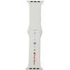 Audi Sport Raudona Logo Silikoninis laikrodžio dirželis Apple Watch 44 / 45 / 46 / 49 mm - baltas