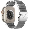 Beline Woven Nylon Diagonal Style Parachute apyrankė skirta Apple Watch 42/44/45/49mm pilkos spalvos