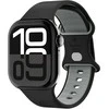 Juoda apyrankė Apple Watch 6 / 7 / 8 / 9 / 10 / SE / Ultra 1 / 2 (44 / 45 / 46 / 49 mm) laikrodžiui „Spigen Nano Pop”