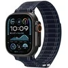 „Spigen Fabric Band“ apyrankė su lipdukais ir kilpelėmis, tamsiai mėlyna - „Apple Watch 49mm/46mm/45mm/44mm“