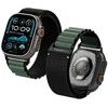 Apyrankė Spigen WBF1 Strap for Apple Watch 44 / 45 / 46 / 49 mm – juodos spalvos and žalios spalvos