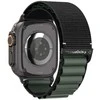 Apyrankė Spigen WBF1 Strap for Apple Watch 44 / 45 / 46 / 49 mm – juodos spalvos and žalios spalvos