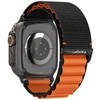 Spigen WBF1 Strap for Apple Watch 44 / 45 / 46 / 49 mm – juodos spalvos ir oranžinės spalvos