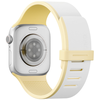 Dirželis UNIQ Revix IV Premium do Apple Watch 42/41/40mm Edition Reversible Magnetic balta-geltona