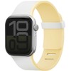 Dirželis UNIQ Revix IV Premium do Apple Watch 42/41/40mm Edition Reversible Magnetic balta-geltona