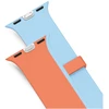Dirželis UNIQ Revix IV Reversible Magnetic do Apple Watch Series 1/2/3/4/5/6/7/8/9/10/11/12SE/SE2/SE3 40/41/42mm oranžinė-mėlyna