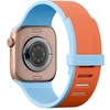 Dirželis UNIQ Revix IV Reversible Magnetic do Apple Watch Series 1/2/3/4/5/6/7/8/9/10/11/12SE/SE2/SE3 40/41/42mm oranžinė-mėlyna