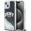 Apple iPhone 13 / 14 / 15 DKNY dėklas Liquid Glitter Big Logo (DKHCP14SLBNAEK) juodos spalvos