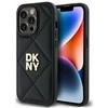 DKNY DKHCP14XPQDSLK Apple iPhone 14 Pro Max 6.7" dėklas telefonui juodos spalvos Quilted Stack Logo