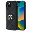 Dėklas DKNY DKHCP15MPQDSLK Apple iPhone 15 Plus 6.7″ juodos spalvos Quilted Stack Logo