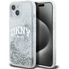Apple iPhone 13 / 14 / 15 DKNY dėklas Liquid Glitter Big Logo (DKHCP15SLBNAET) baltos spalvos