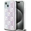 Apple iPhone 13 / 14 / 15 DKNY dėklas Liquid Glitter Multilogo (DKHCP15SLCPEPP) rožinės spalvos