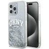 Apple iPhone 15 Pro Max DKNY dėklas Liquid Glitter Big Logo (DKHCP15XLBNAET) baltos spalvos