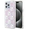 Apple iPhone 15 Pro Max DKNY dėklas Liquid Glitter Big Logo (DKHCP15XLCPEPP) rožinės spalvos