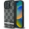 Apple iPhone 16 Pro DKNY Checkered Pattern & Printed Stripes (DKHCP16LPCPTSSK) dėklas telefonui juodos spalvos