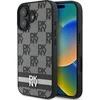 Apple iPhone 16 DKNY Checkered Pattern & Printed Stripes (DKHCP16SPCPTSSK) dėklas telefonui juodos spalvos