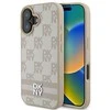 Apple iPhone 16 DKNY Checkered Pattern & Printed Stripes (DKHCP16SPCPTSSP) dėklas telefonui rožinės spalvos