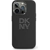 DKNY DKHCP16SSMCBSK Apple iPhone 16 6.1" dėklas telefonui juodos spalvos Liquid Silikoninis Metal Logo
