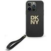 DKNY DKHCP16XPBSWSK Apple iPhone 16 Pro Max 6.9" dėklas telefonui juodos spalvos Wrist Strap Stock Logo