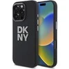 DKNY DKHCP16XSMCBSK Apple iPhone 16 Pro Max 6.9″ juodos spalvos kietas dėklas Liquid Silicone Metal Logo