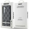 Samsung Galaxy S24 Plus DKNY Odinis Dėklas Checkered Mono Pattern & Printed Stripes (DKHCS24MPCPTSSK) juodos spalvos