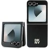 DKNY PU Leather Stack Logo Samsung Galaxy Z Flip6 dėklas telefonui juodos spalvos