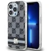 Apple iPhone 14 Pro Max DKNY dėklas IML Checkered Mono Pattern &amp; Printed Stripes MagSafe (DKHMP14XHCPTSK) juodos spalvos