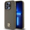 Apple iPhone 14 Pro Max DKNY odinis dėklas Pattern Metal Logo MagSafe (DKHMP14XPSHRPSW) rudos spalvos