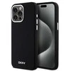 Apple iPhone 14 Pro Max DKNY dėklas Liquid Silicone Small Metal Logo MagSafe (DKHMP14XSMCHLK) juodos spalvos