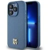 Apple iPhone 15 Pro DKNY odinis dėklas Monogram Pattern Metal Logo MagSafe (DKHMP15LPSHRPSB) mėlynos spalvos