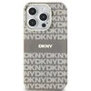 Apple iPhone 13 / 14 / 15 DKNY dėklas IML Mono & Stripe MagSafe (DKHMP15SHRHSEE) beige