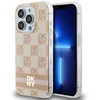 Apple iPhone 15 Pro Max DKNY dėklas IML Checkered Mono Pattern &amp; Printed Stripes MagSafe (DKHMP15XHCPTSP) rožinės spalvos