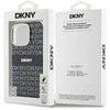 Apple iPhone 16 Pro DKNY Repeat Texture Pattern With Stripe (DKHMP16LHRHSEK) dėklas telefonui juodos spalvos