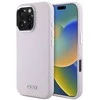 DKNY DKHMP16LSMCHLP Apple iPhone 16 Pro 6.3″ rožinės spalvos kietas dėklas Liquid Silicone Small Metal Logo MagSa
